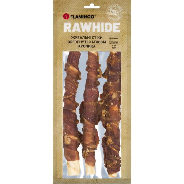 

Лакомства для собак Flamingo с мясом кролика 30 мм 25 см 3 шт 240 г
