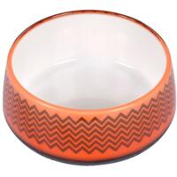 Миска для собак AnimAll Super с узором 300 мл оранжевая
