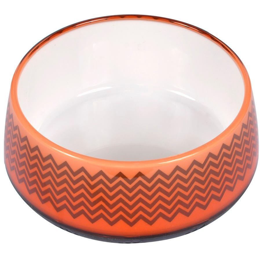 Миска для собак AnimAll Super з візерунком 300 мл помаранчевафото1