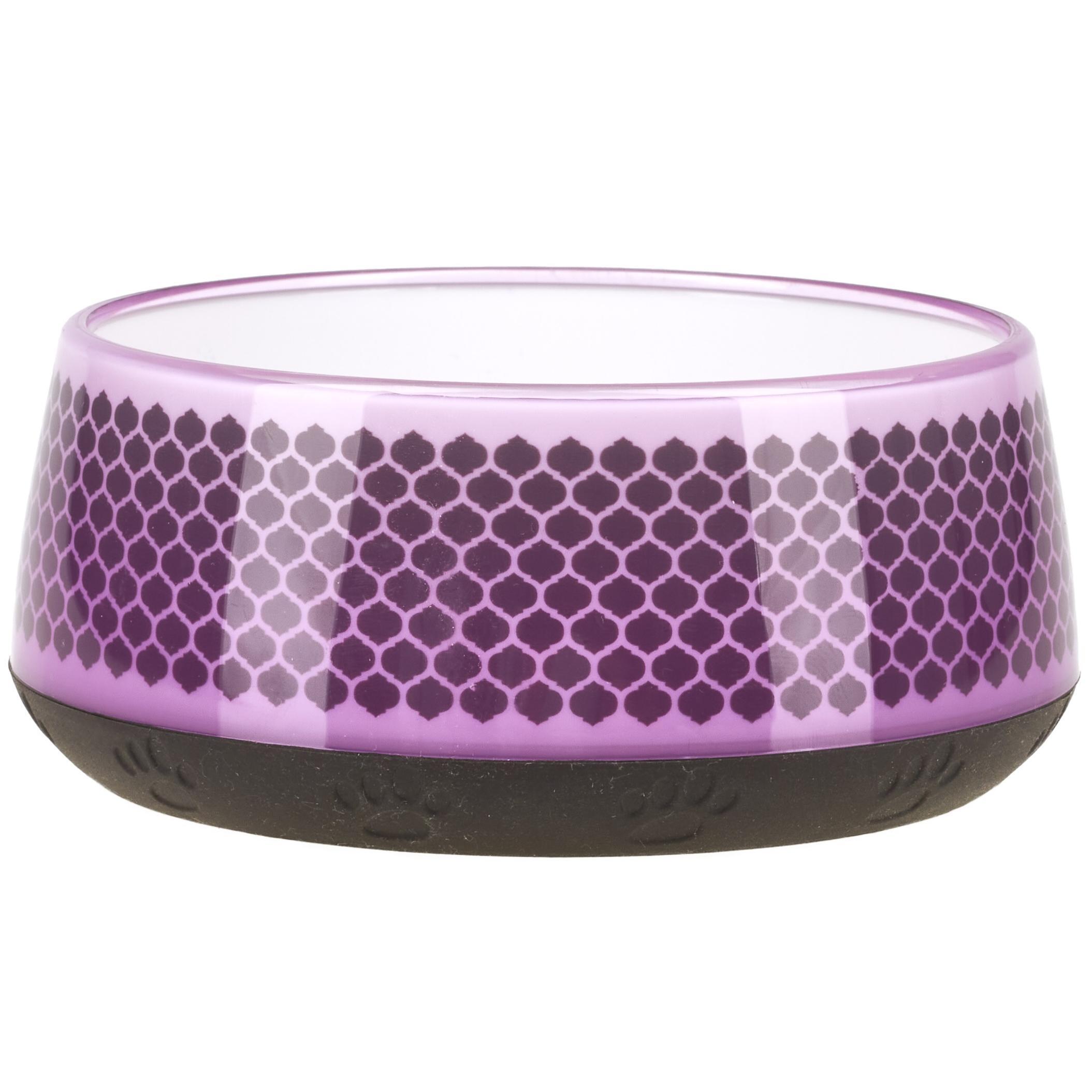 Миска для собак AnimAll Super з візерунком 300 мл фіолетовафото1