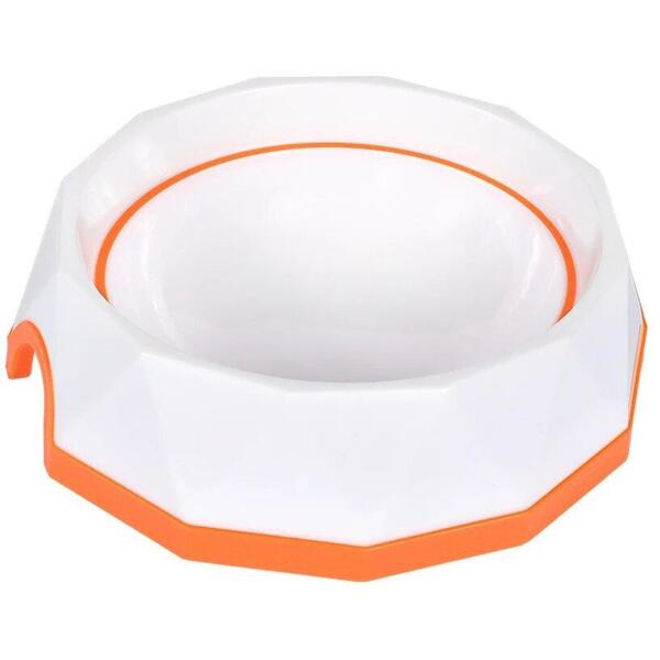 

Миска для собак AnimAll Диамант 500 мл оранжевая/белая