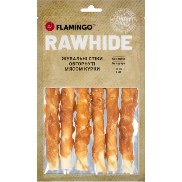 

Лакомства для собак Flamingo с мясом курицы 15 мм 15 см 6 шт 180 г