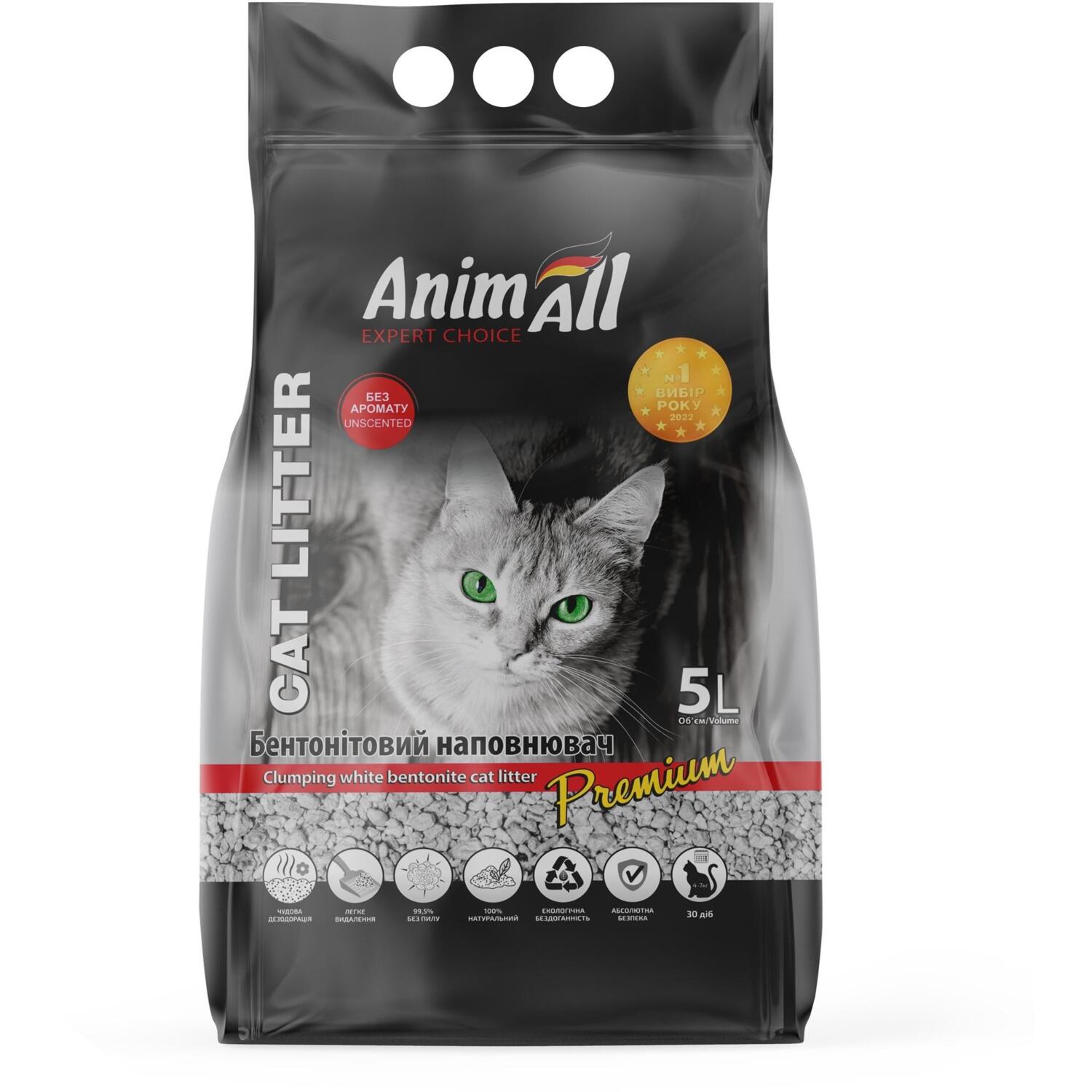 Наполнитель AnimAll Бентонитовый белый 5 л без аромата фото