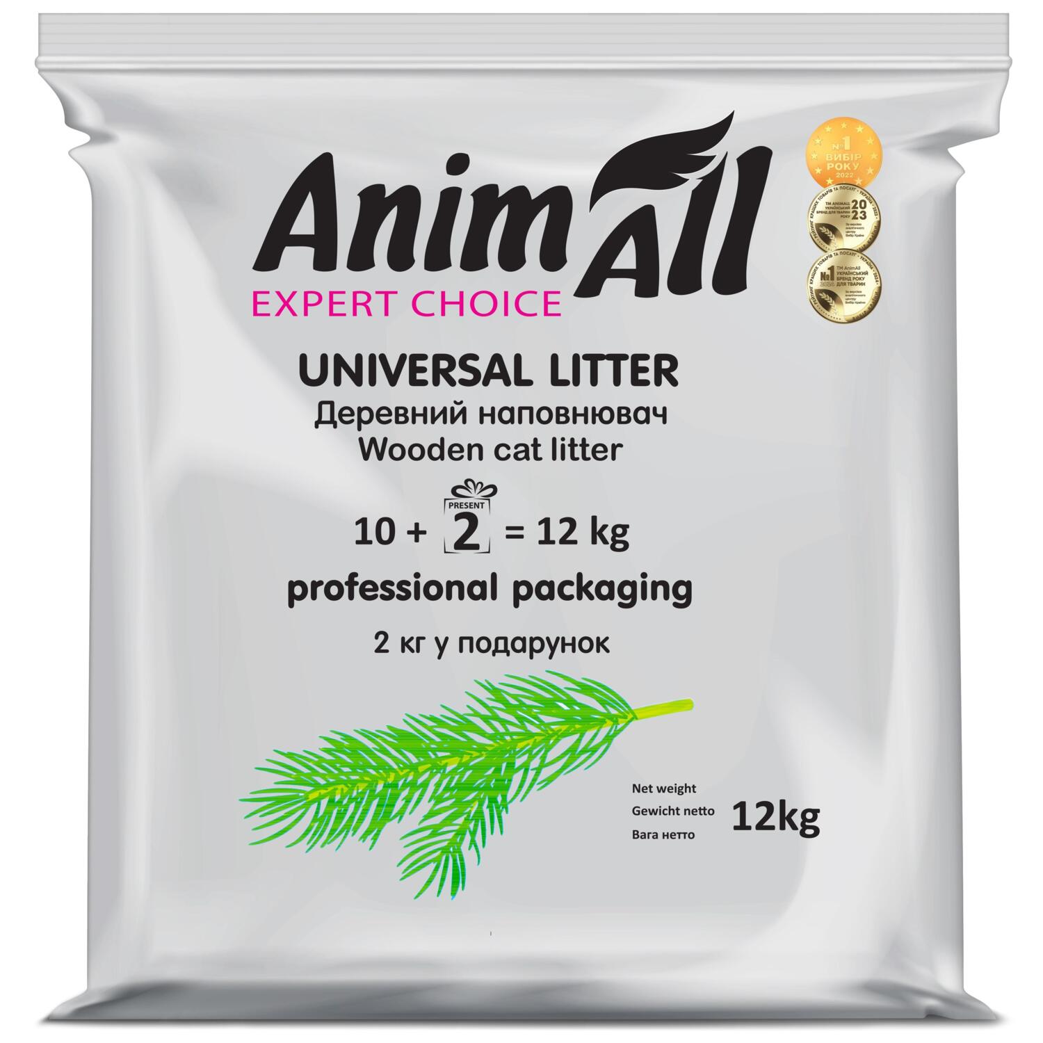 Наполнитель AnimAll древесный 12 кг фото 