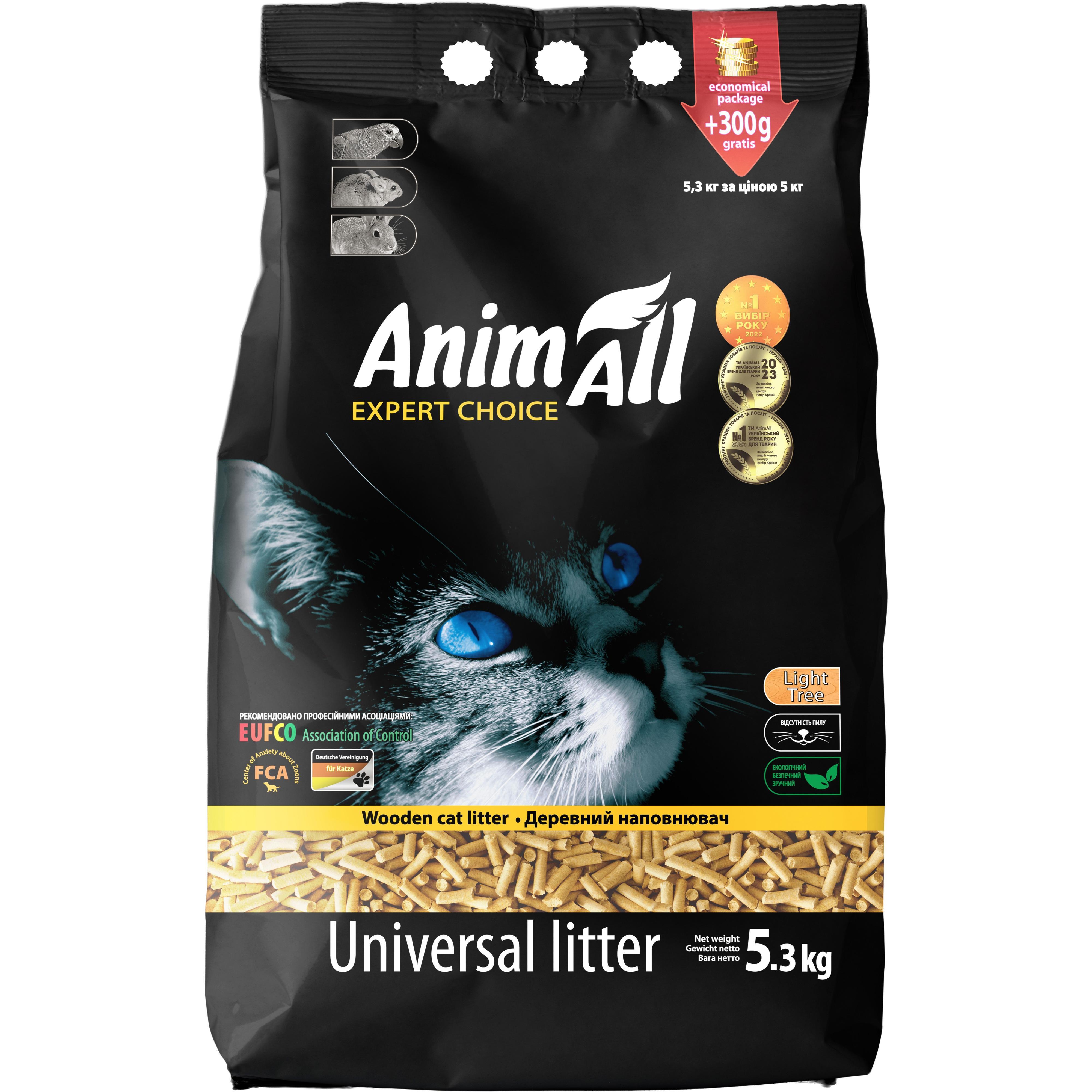 Наполнитель AnimAll древесный 5,3 кг фото 1