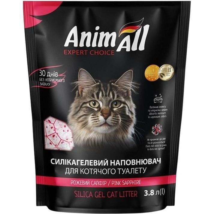 Наполнитель AnimAll силикагель Розовый сапфир 3,8 л фото 1