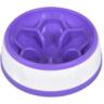 Миска-цветок для собак AnimAll круглая для медленного питания 300 мл лавандовая/белая