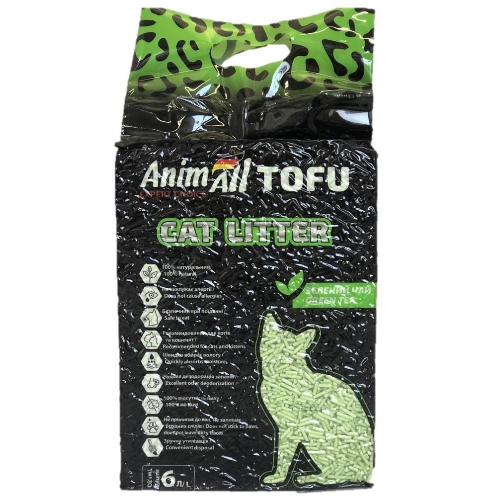 Наповнювач AnimAll Тофу зелений чай 2,6 кг/6 літрівфото1