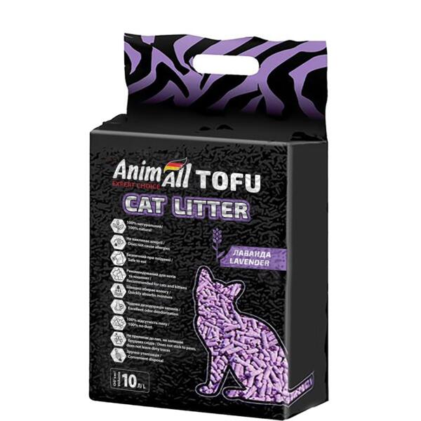 

Наполнитель AnimAll Тофу Лаванда 4,66 кг/10 литров
