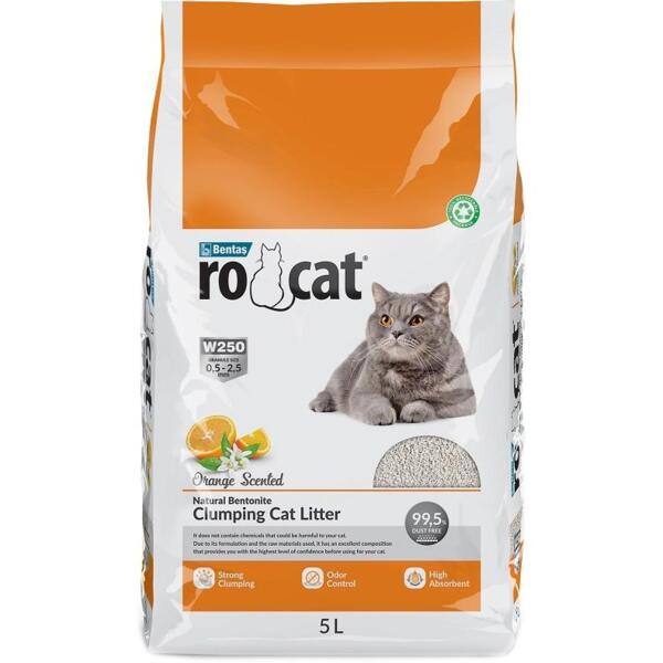 

Наполнитель бентонитовый Ro Cat 5 л аромат Апельсин