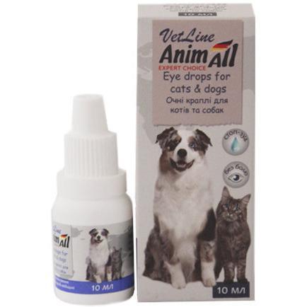 Глазные капли для кошек и собак AnimAll VetLine 10 мл фото 1