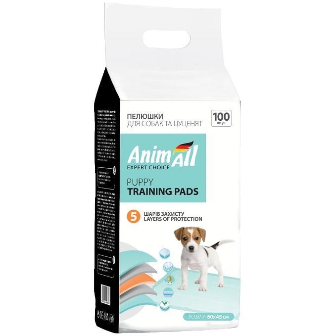 Пелюшки AnimAll 60x45 см 100 штукфото1