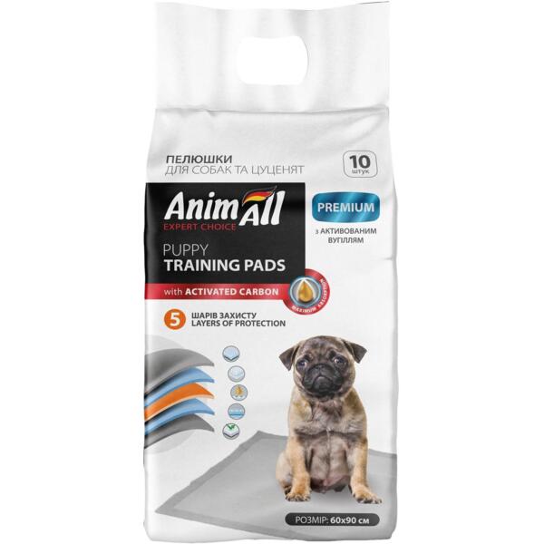 

Пеленки AnimAll 60x90 см с активированным углем 10 штук