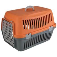 Переноска для кошек и собак AnimAll серо-оранжевая CNR-134 58x42x42 см
