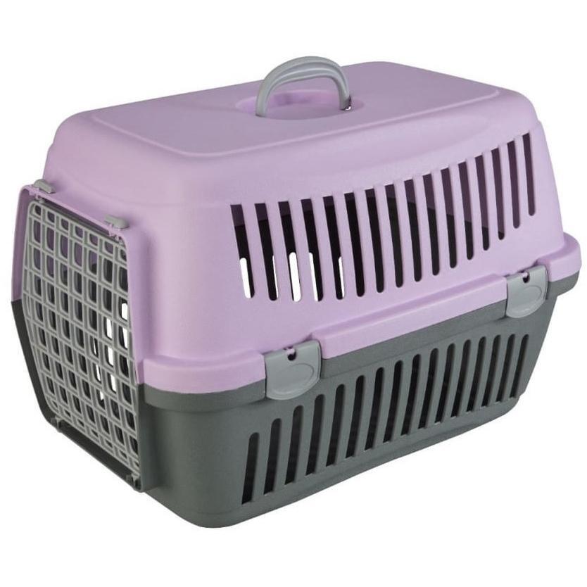 Переноска для котів та собак AnimAll сіро-фіолетова CNR-134 58x42x42 смфото