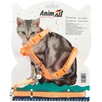 Поводок+шлейка для кошек AnimAll на блистере 7 мм х 1200 мм