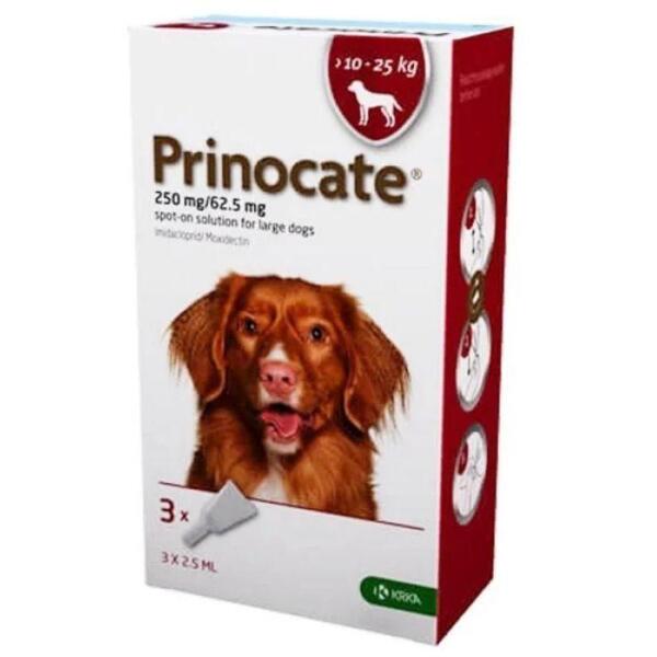 

Принокат для собак 10-25 кг 250/62.5 мг 3 пипетки