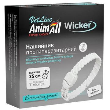

Противопаразитарный ошейник для кошек и собак AnimAll VetLine Vicker белая жемчужина 35 см