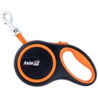 Рулетка-поводок AnimAll до 15 кг/3 метра S оранжево-черный