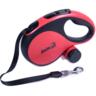 Рулетка-поводок AnimAll с диспенсером S до 15 кг/3 метров красная MS7016-B