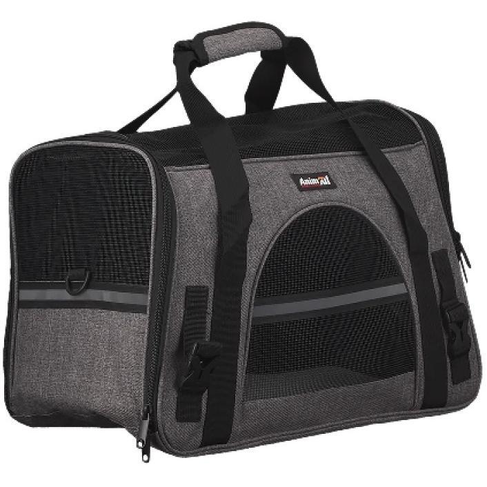 Сумка-переноска AnimAll М’яка HJ-8003 48х25х33 см сірафото1