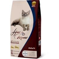 Сухой корм для взрослых кошек How Meow Adult Gourmet ягненок, курица, рыба 15 кг