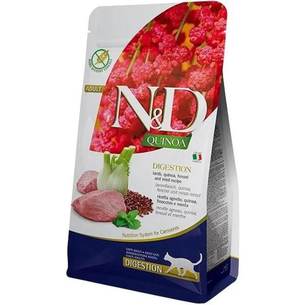 

Сухой корм для кошек Farmina N&D Adult диетический для чувствительного пищеварения с ягненком и киноа 300 г