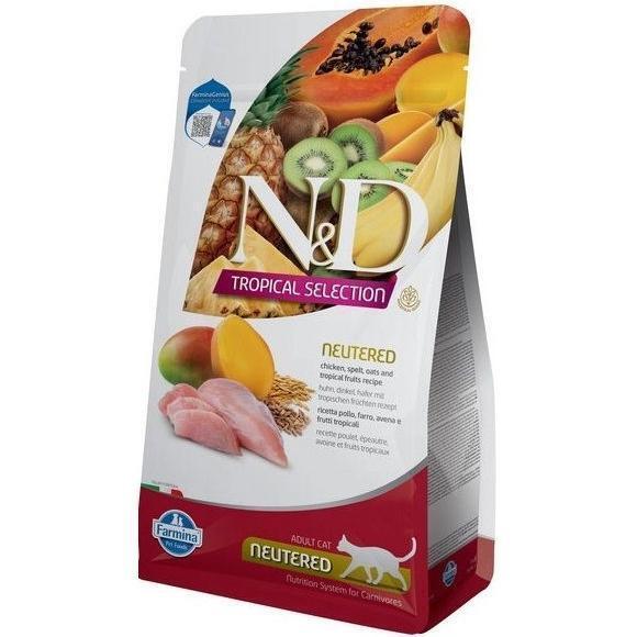 

Сухой корм для кошек Farmina N&D Tropical Selection Chicken Neutered с курицей и тропическими фруктами 10 кг