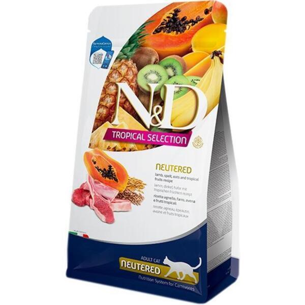 

Сухой корм для кошек Farmina N&D Tropical Selection Lamb Neutered с ягненком и тропическими фруктами 10 кг
