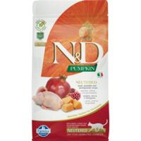 Сухий корм для котів Farmina N&D Grain Free з перепелом та гарбузом 1.5 кг
