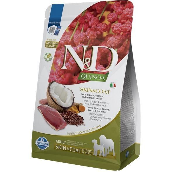 

Сухой корм для собак Farmina N&D Adult Medium&Maxi диетический при пищевой аллергии с уткой, киноа, кокосом и куркумой 2