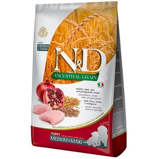 

Сухой корм для собак Farmina N&D Low Grain Chicken & Pomegranate Puppy Medium & Maxi 2.5 кг