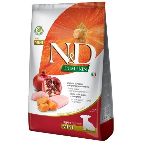 

Сухой корм для собак Farmina N&D Grain Free Pumpkin Chicken & Pomegranate Puppy Mini 2.5 кг