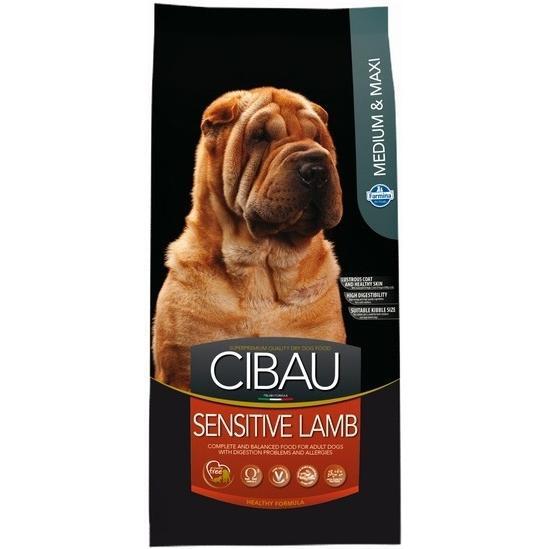 

Сухой корм для собак с чувствительным пищеварением Farmina Cibau Sensitive Adult Medium & Maxi с ягненком 12 кг
