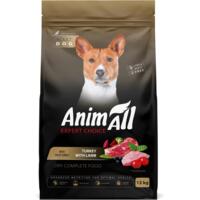 Сухой корм для собак средних пород AnimAll полнорационный со свежей индейкой и ягненком 12 кг