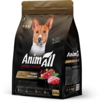 Сухой корм для собак средних пород AnimAll полнорационный со свежей индейкой и ягненком 2,5 кг