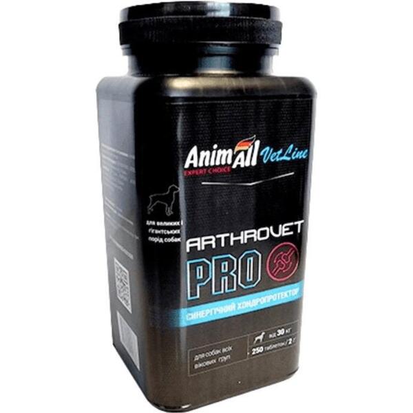 

Таблетки для крупных пород собак AnimAll VetLine Artrovet PRO 2 г х 250 таб
