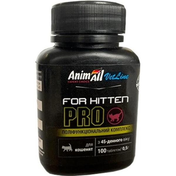 

Таблетки для котят с 45 дней AnimAll VetLine Kitten PRO 0,5 г х 100 таб