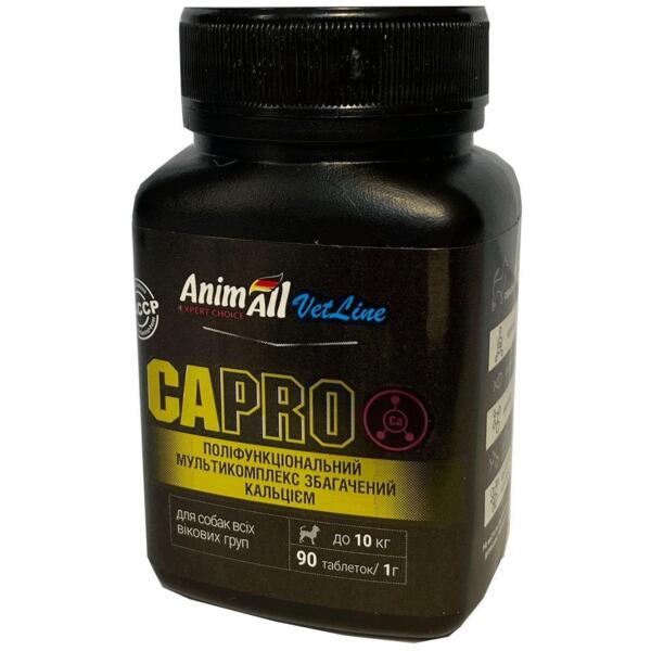 Таблетки для малых пород собак AnimAll VetLine Calcium PRO 1 г х 90 таб