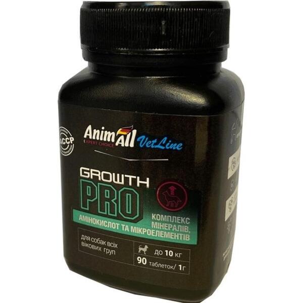 Таблетки для малых пород собак AnimAll VetLine Growt PRO 1 г х 90 таб