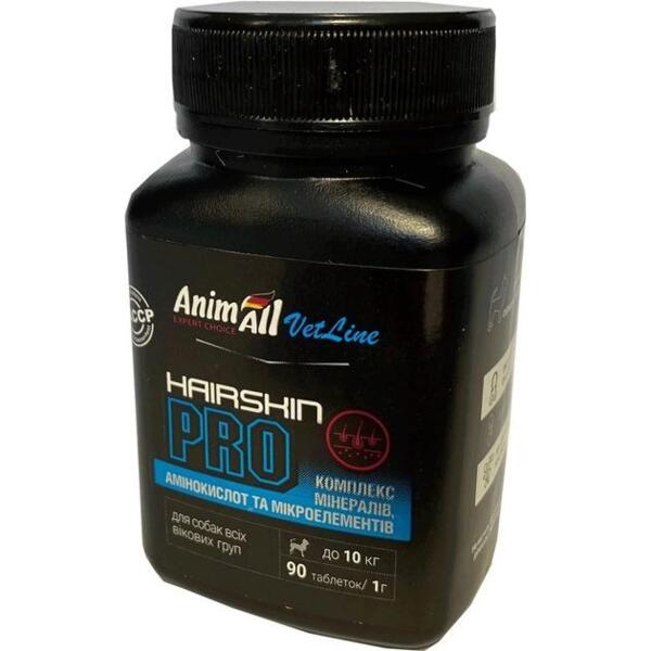 Таблетки для малых пород собак AnimAll VetLine Skin Coat PRO 1 г х 90 таб