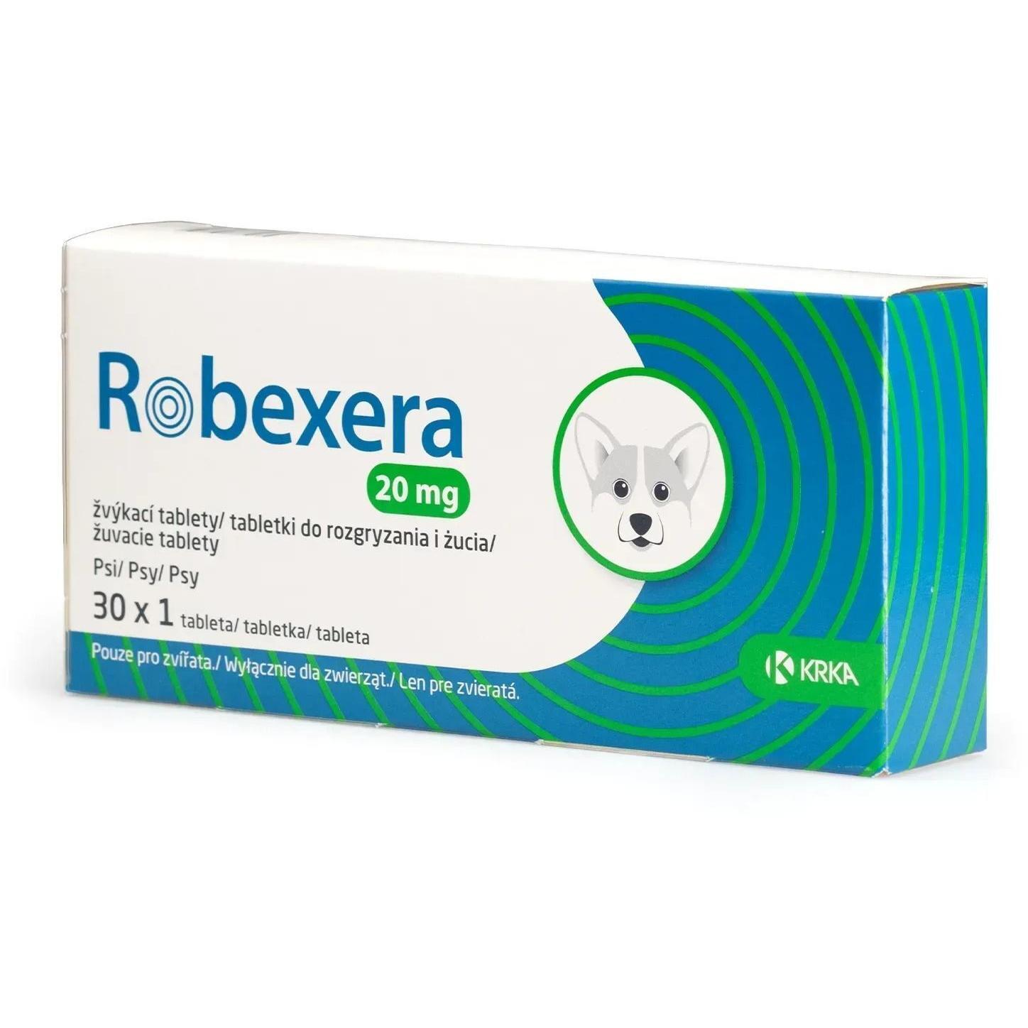 Таблетки жевательные Робексера обезболивающие 20 мг 30 таб со вкусом мяса фото 1