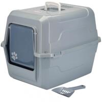 Туалет для кошек закрытый AnimAll серый CNR-143 52x37x48 см