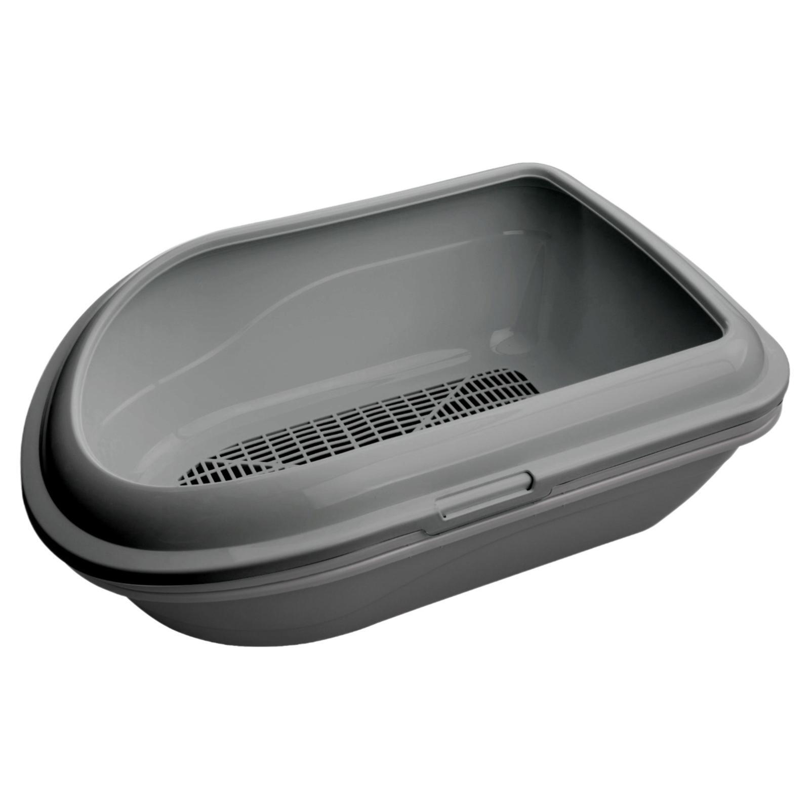 Туалет для котів AnimAll сірий з сіткою CNR-130 57x39x23 смфото1