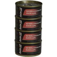 Упаковка влажного корма для собак AnimAll утка в нежном желе 4х85 г