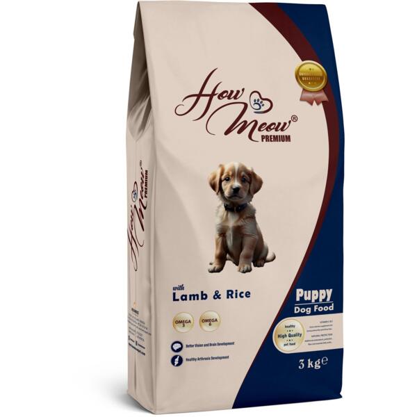 

Сухой корм для щенков How Meow Puppy с ягненком и рисом 3 кг