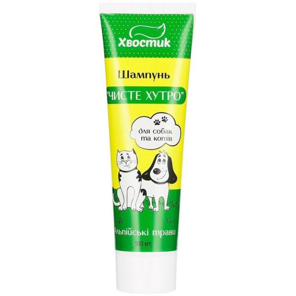 

Шампунь для кошек и собак Хвостик Чистый мех 100 мл