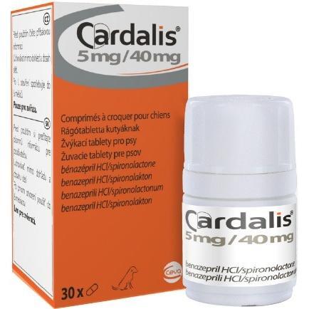 Таблетки Ceva Cardalis 5 мг/40 мг 302 мг 30 табфото1