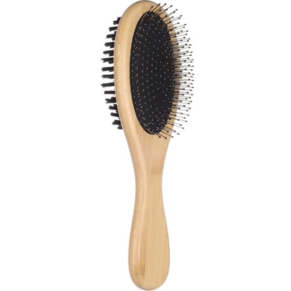 

Щетка двусторонняя для собак Flamingo Bamboo 2в1 L 24.5 х 7 см