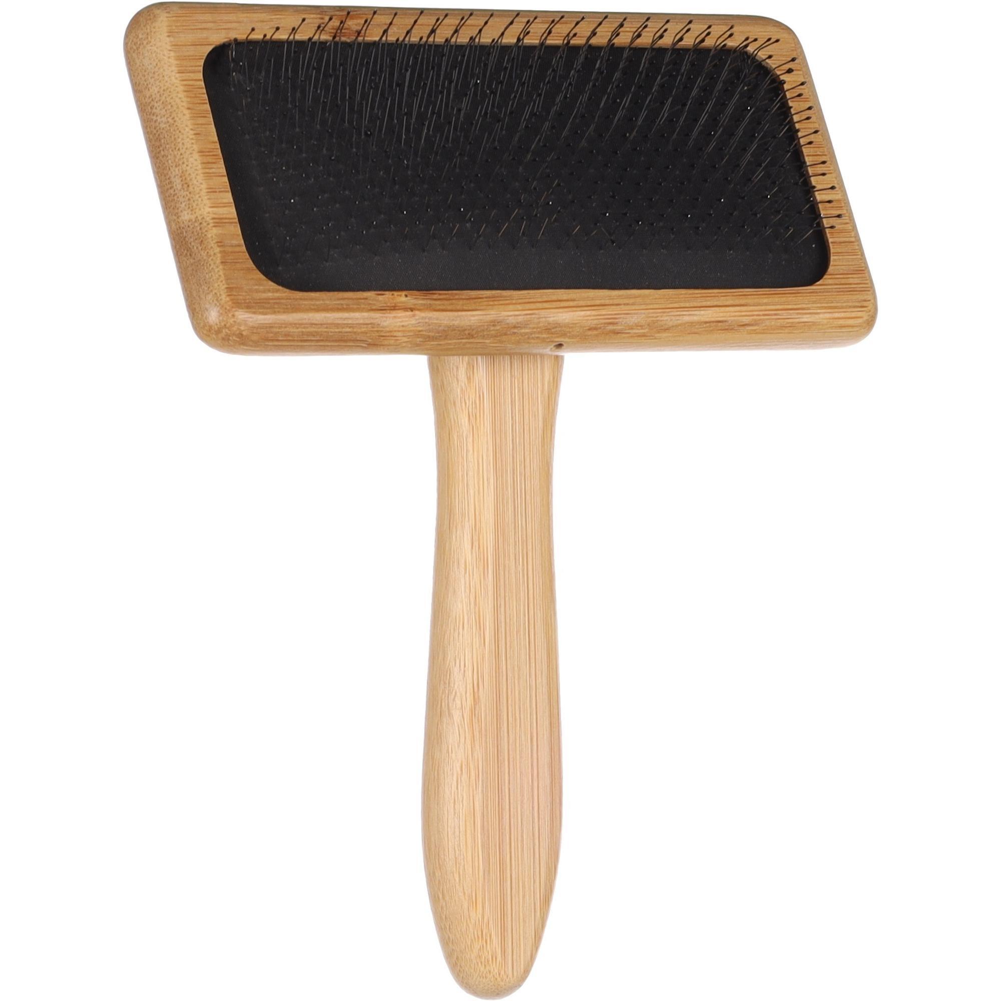 Щітка-пуходерка для собак Flamingo Bamboo L 16 х 12.2 смфото1